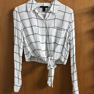 Black and White blouse